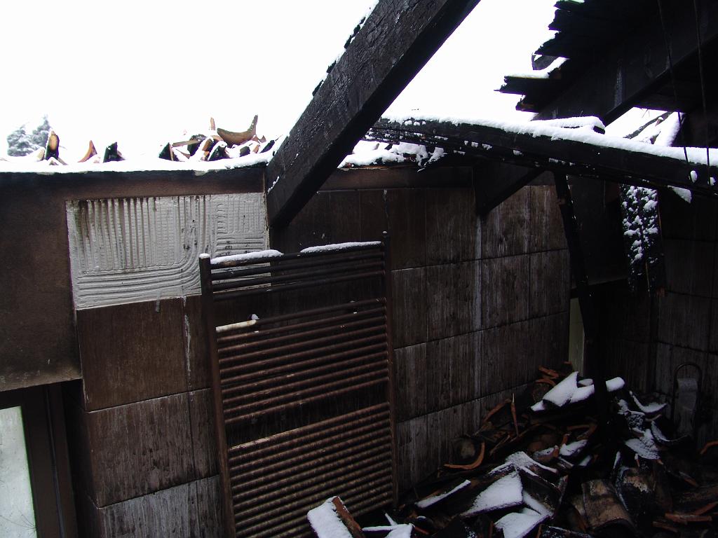 Dachstockbrand vom 3. Januar 2010, 15.10h